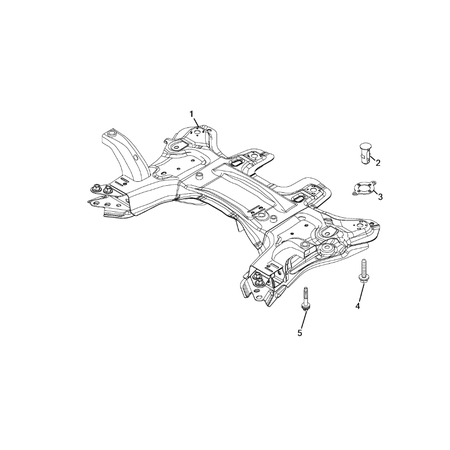 Jeep Compass 2017-Present Front Suspension, Strut And Cradle Pin