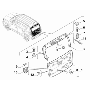 Jeep Avenger 2023-Present Back Door Pad