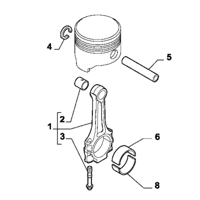 Jeep Renegade 2015-Present Connecting Rods And Pistons Connecting Rod