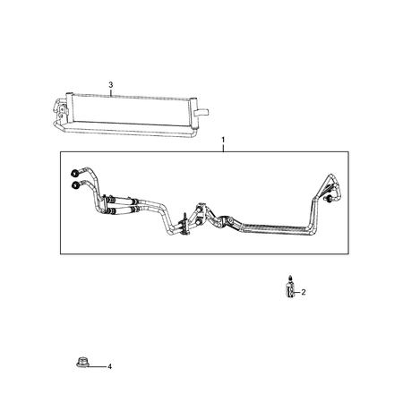 Jeep Wrangler 2018-Present Transmission Oil Cooler And Lines Nut