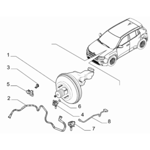 Jeep Renegade 2015-Present Brake Vacuum System Seal Gasket