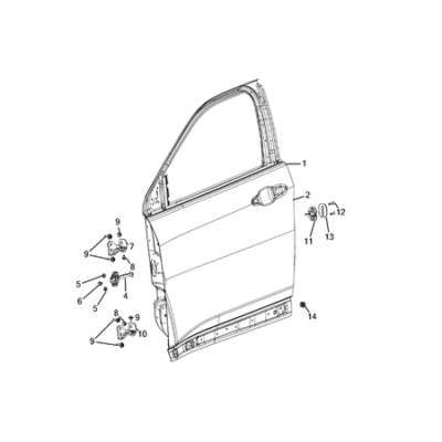 Jeep Compass 2017-Present Front Door Hinge