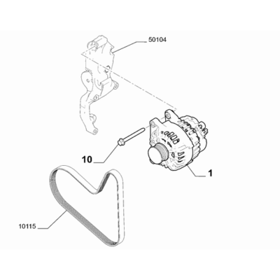 Jeep Avenger 2023-Present Current Generating System Alternator