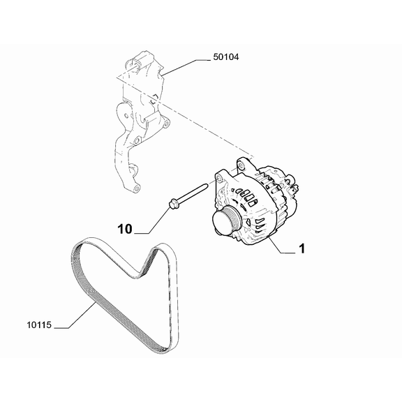 Jeep Avenger 2023-Present Current Generating System Screw