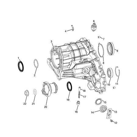 Jeep Wrangler 2018-Present Case And Related Parts Screw