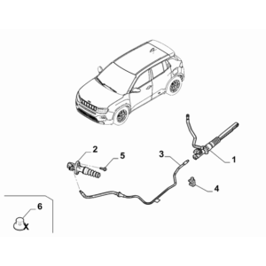 Jeep Renegade 2015-Present Exhaust Piping Lambda Probe