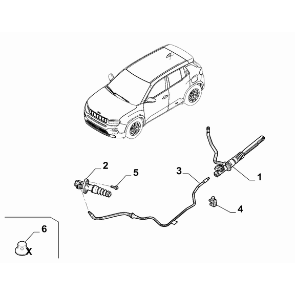 Jeep Avenger 2023-Present Clutch Release Hydraulic Control Screw