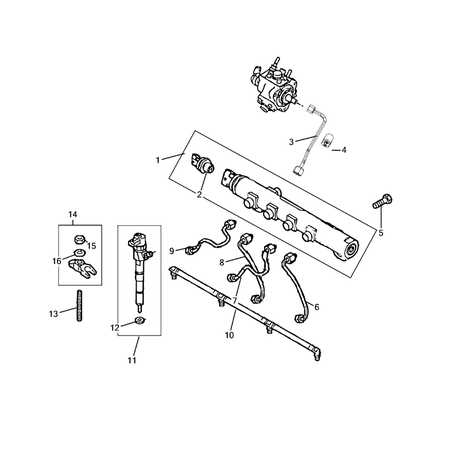 Jeep Cherokee 2014-2018 Fuel Rail And Injectors Injector