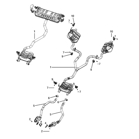 Jeep Grand Cherokee 2021-Present Exhaust System Screw