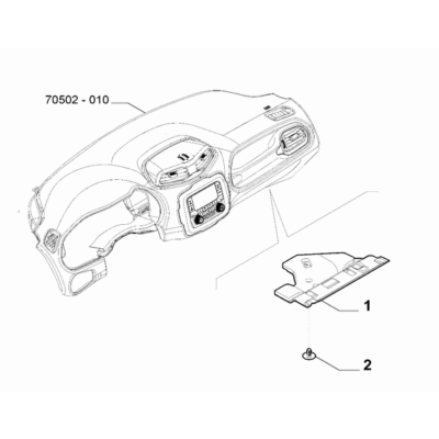 Jeep Renegade 2015-Present Instrument Panel Button