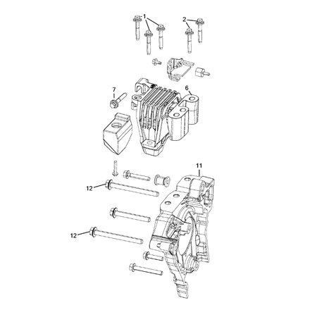 Jeep Cherokee 2014-2018 Engine Mounting Lining