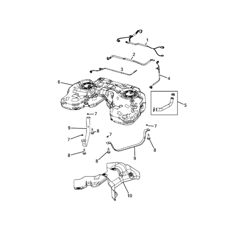 Jeep Grand Cherokee 2021-Present Fuel Tank Retainer