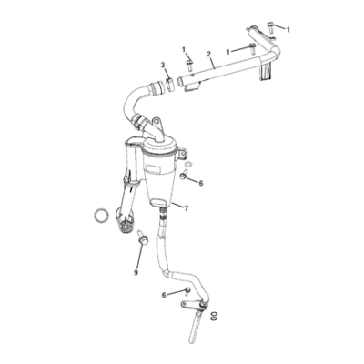 Jeep Compass 2017-Present Crankcase Ventilation Pipe