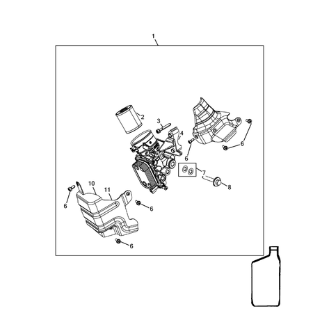 Jeep Compass 2017-Present Engine Oiling, Oil Pan And Indicator (Dipstick) Screw
