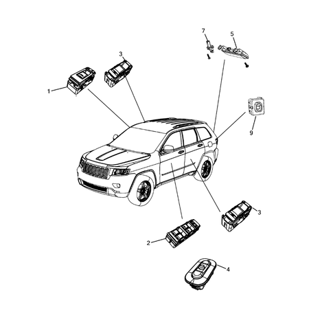Jeep Grand Cherokee 2011-2020 Switches Switch