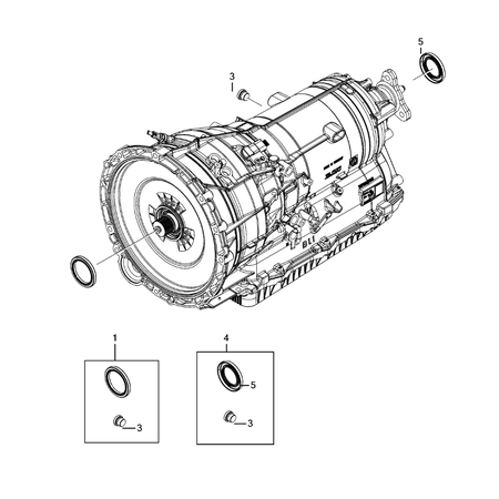 Jeep Wrangler 2018-Present Case And Related Parts Seal Gasket