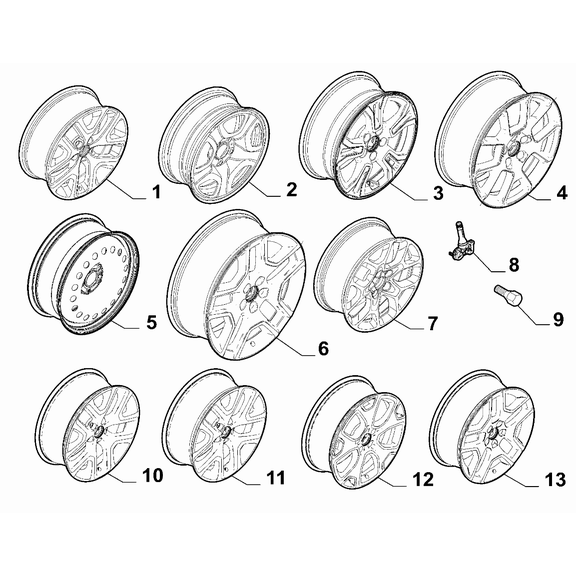 Jeep Renegade 2015-Present Wheels Wheel