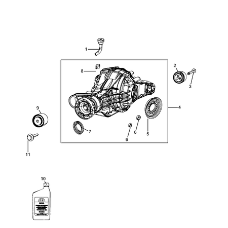 Jeep Grand Cherokee 2021-Present Rear Axle Assembly Differential