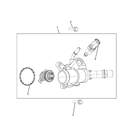 Jeep Cherokee 2014-2018 Water Pump And Related Parts Screw