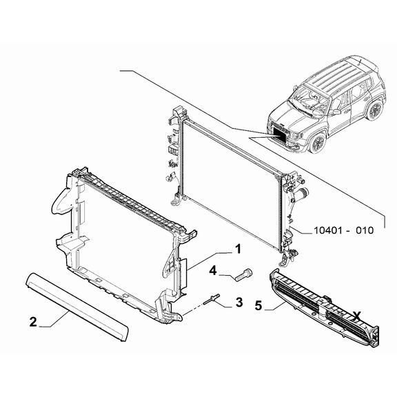 Jeep Renegade 2015-Present Fan And Fan Drive Conveyor