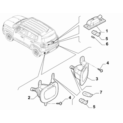 Jeep Renegade 2015-Present Outer Lighting Bulb