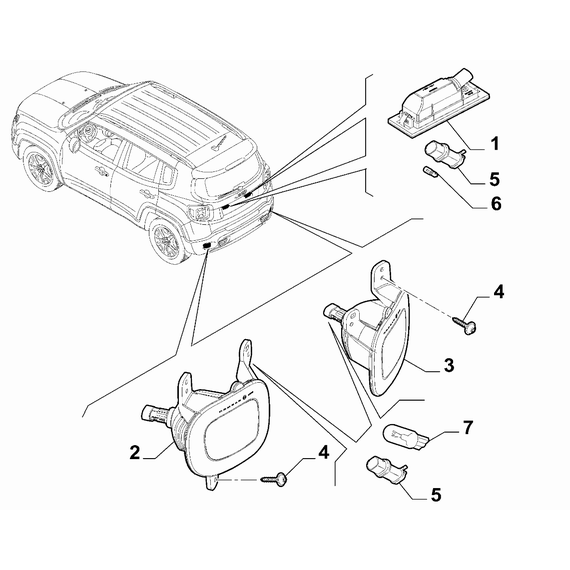 Jeep Renegade 2015-Present Outer Lighting Bulb