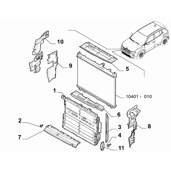 Jeep Avenger 2023-Present Fan And Fan Drive Conveyor