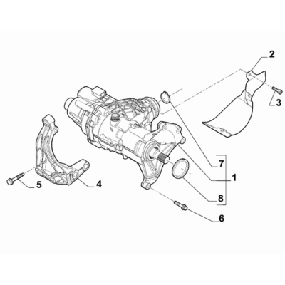 Jeep Renegade 2015-Present Front Axle And Pto Power Take-Off