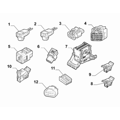 Jeep Renegade 2015-Present Cable Assembly Connectors Connector Kit