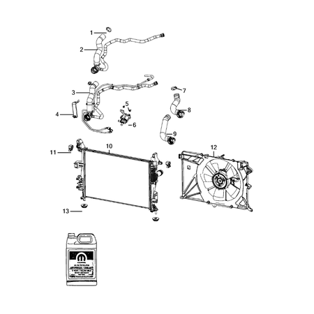 Jeep Compass 2017-Present Radiator And Related Parts; Charge Air Cooler Screw