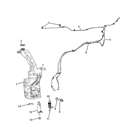 Jeep Cherokee 2014-2018 Wiper And Washer System Screw