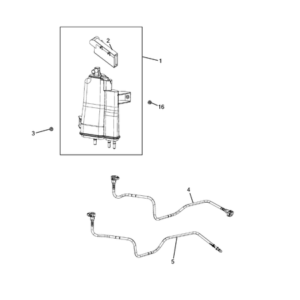 Jeep Wrangler 2018-Present Fuel Tank Filler Tube Hose