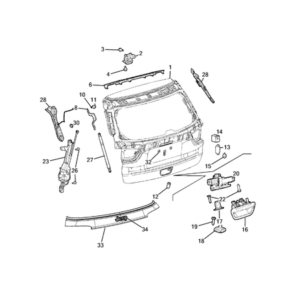 Jeep Compass 2017-Present Liftgates And Tailgates Screw