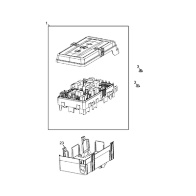 Jeep Wrangler 2018-Present Power Distribution, Fuse Block, Junction Block, Relays And Fuses Fuse