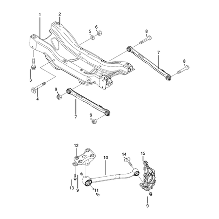 Jeep Compass 2017-Present Rear Suspension And Cradle Screw