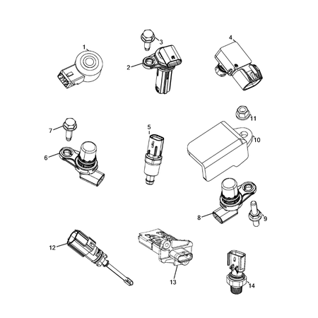 Jeep Cherokee 2014-2018 Sensors Capacity Measurer