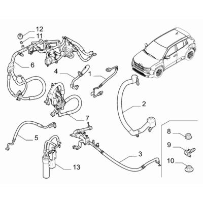 Jeep Avenger 2023-Present Ventilation And Heating Hose