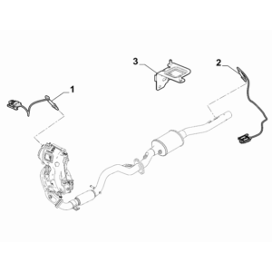 Jeep Renegade 2015-Present Exhaust Piping Silencer Catalized