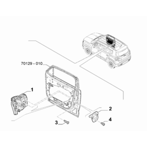 Jeep Renegade 2015-Present Side Front Doors Lock