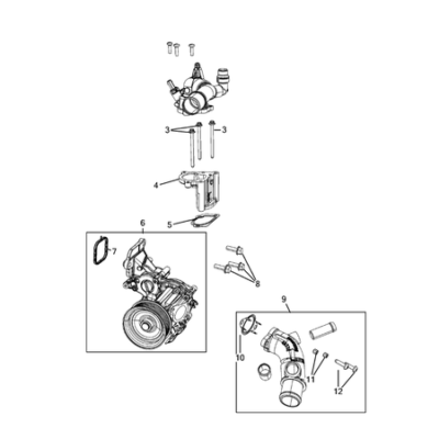 Jeep Wrangler 2018-Present Water Pump And Related Parts Screw