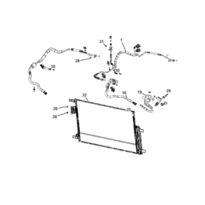 Jeep Compass 2017-Present Radiator And Related Parts; Charge Air Cooler Radiator