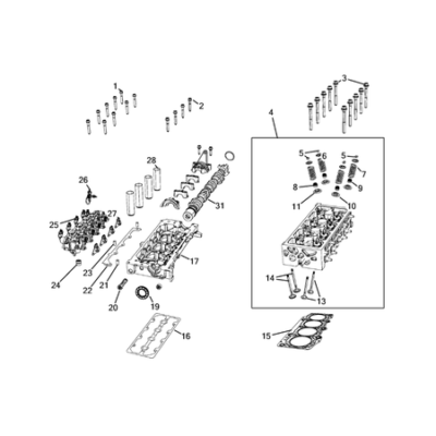 Jeep Compass 2017-Present Camshaft And Valve Screw