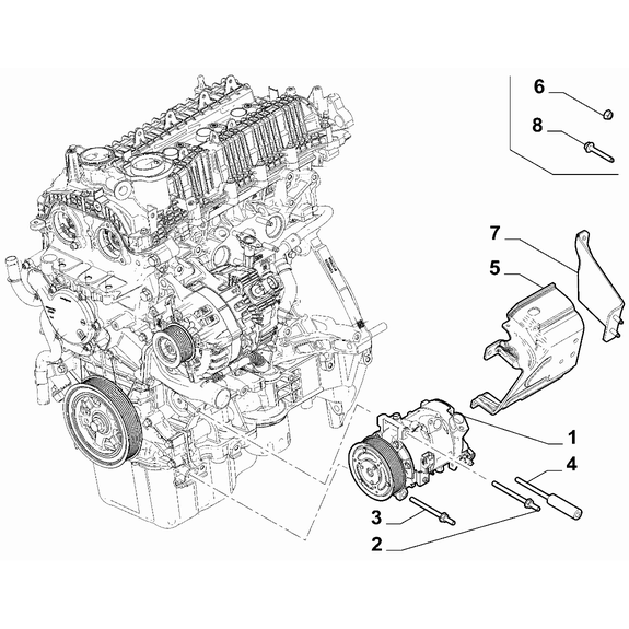 Jeep Renegade 2015-Present Air Conditioning Compressor Air Compressor