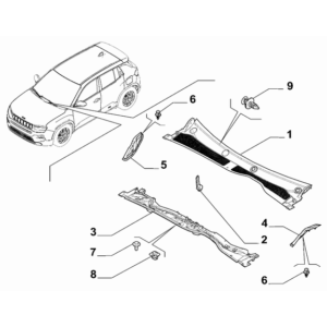 Jeep Wrangler 2018-Present Weatherstrips And Seals Rubber Weather_Strip