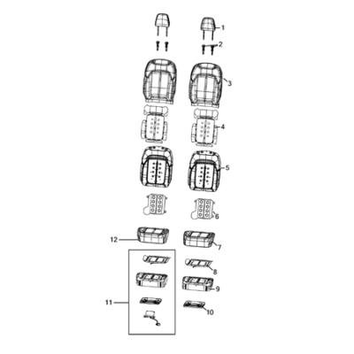 Jeep Grand Cherokee 2021-Present Front Seats – First Row Protection