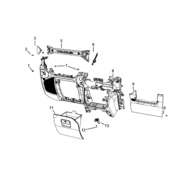 Jeep Wrangler 2018-Present Instrument Panel Covering