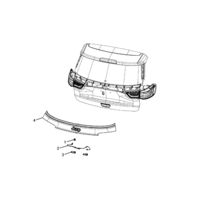 Jeep Compass 2017-Present Park Assist Moulding