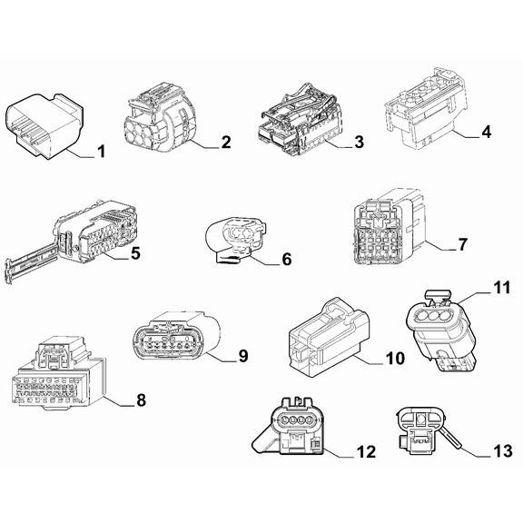 Jeep Renegade 2015-Present Cable Assembly Connectors Connector Kit