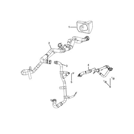 Jeep Grand Cherokee 2021-Present Air Conditioner And Heater Plumbing Hose