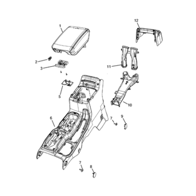 Jeep Wrangler 2018-Present Consoles Armrest